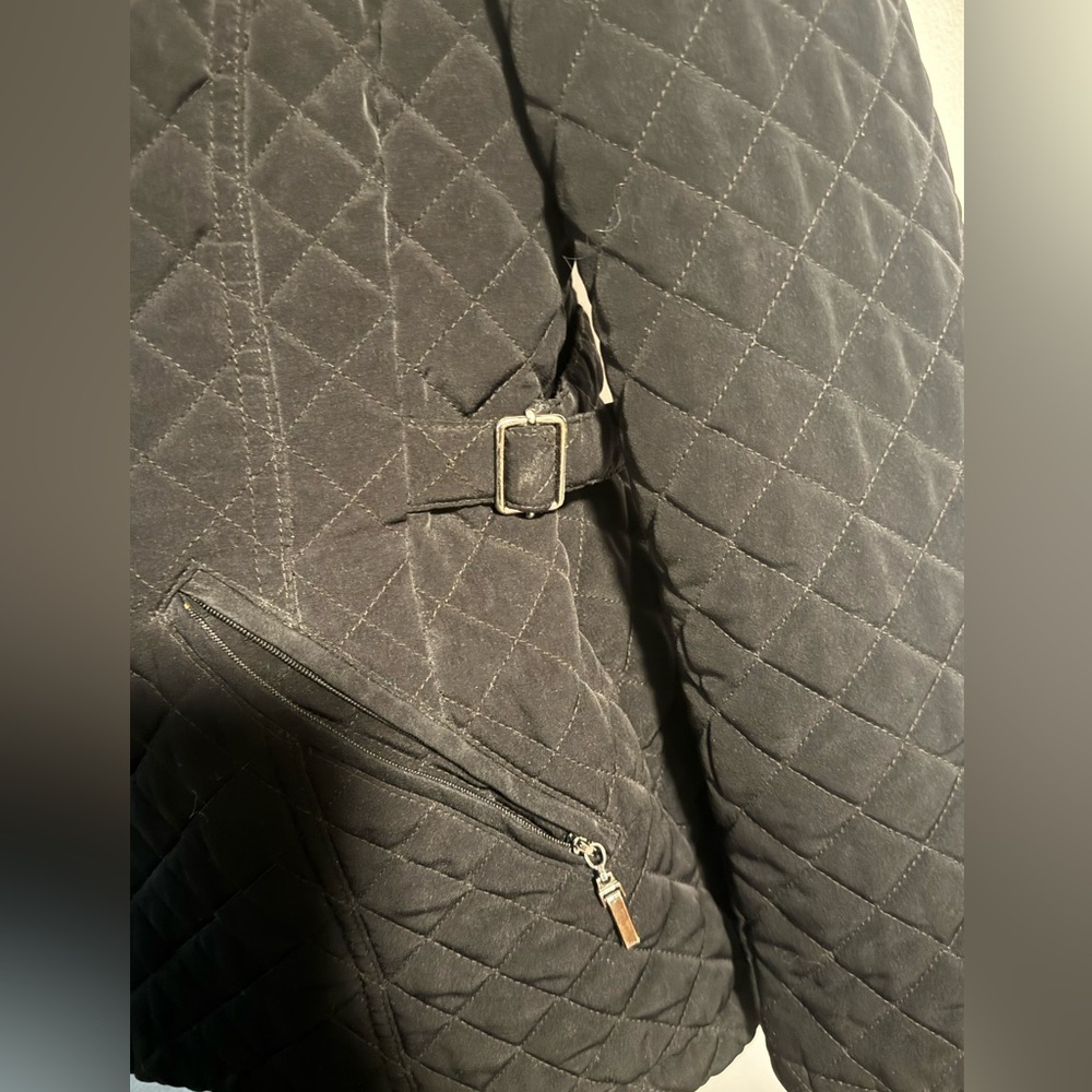 Black Quilted Women's Jacket - Picture 4 of 6